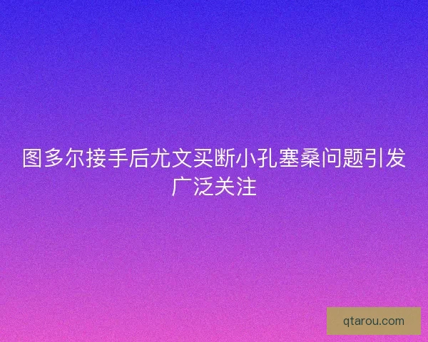 图多尔接手后尤文买断小孔塞桑问题引发广泛关注